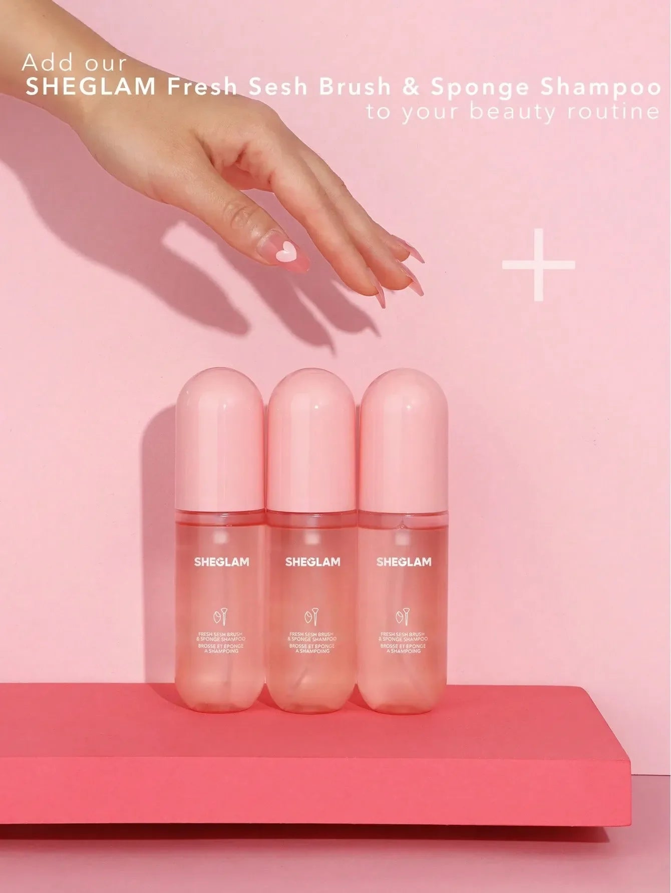 SHEGLAM - Fresh Sesh Brush & Sponge Shampoo-Pink