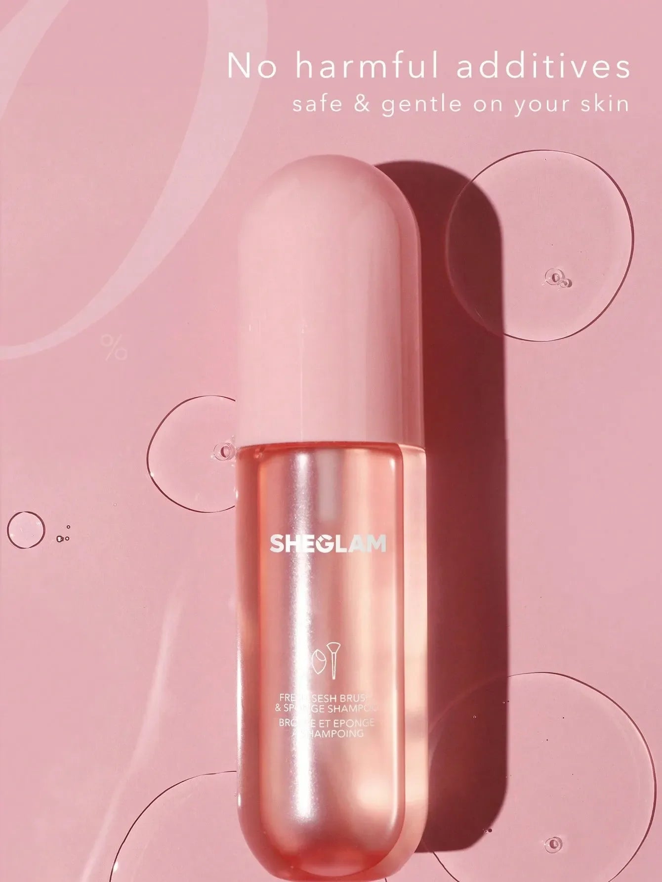 SHEGLAM - Fresh Sesh Brush & Sponge Shampoo-Pink