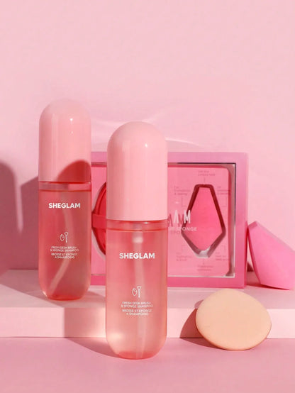 SHEGLAM - Fresh Sesh Brush & Sponge Shampoo-Pink
