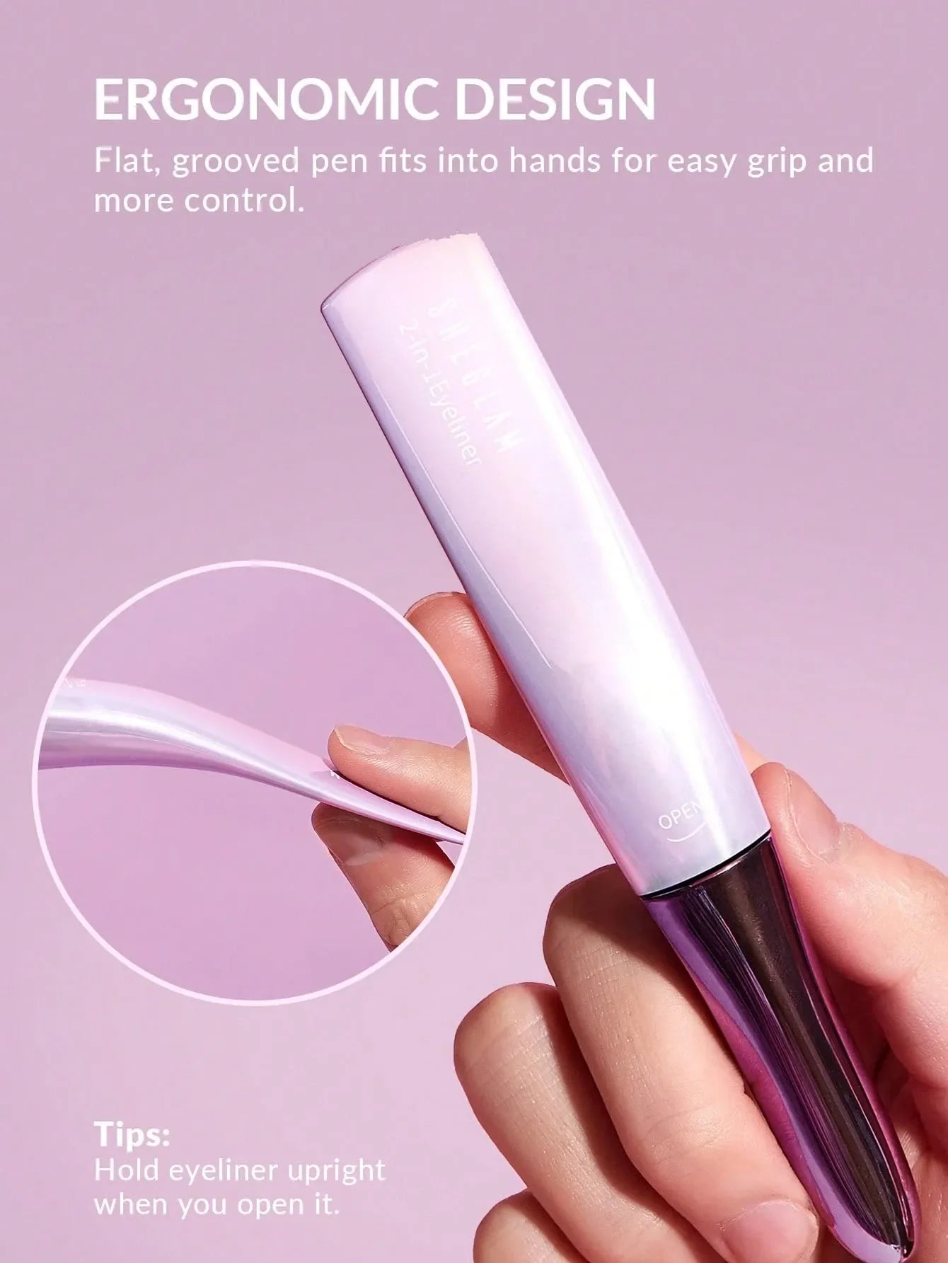 SHEGLAM - All Eyes On You Eyelash Glue Liner-Black 2 In 1 Waterproof Liquid Eyeliner False Eyelash Glue