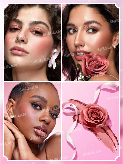 Shein - SHEGLAM Pink Ribbon Rose Blush Powder Blush